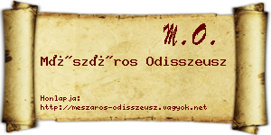 Mészáros Odisszeusz névjegykártya