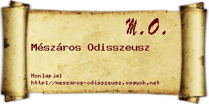 Mészáros Odisszeusz névjegykártya